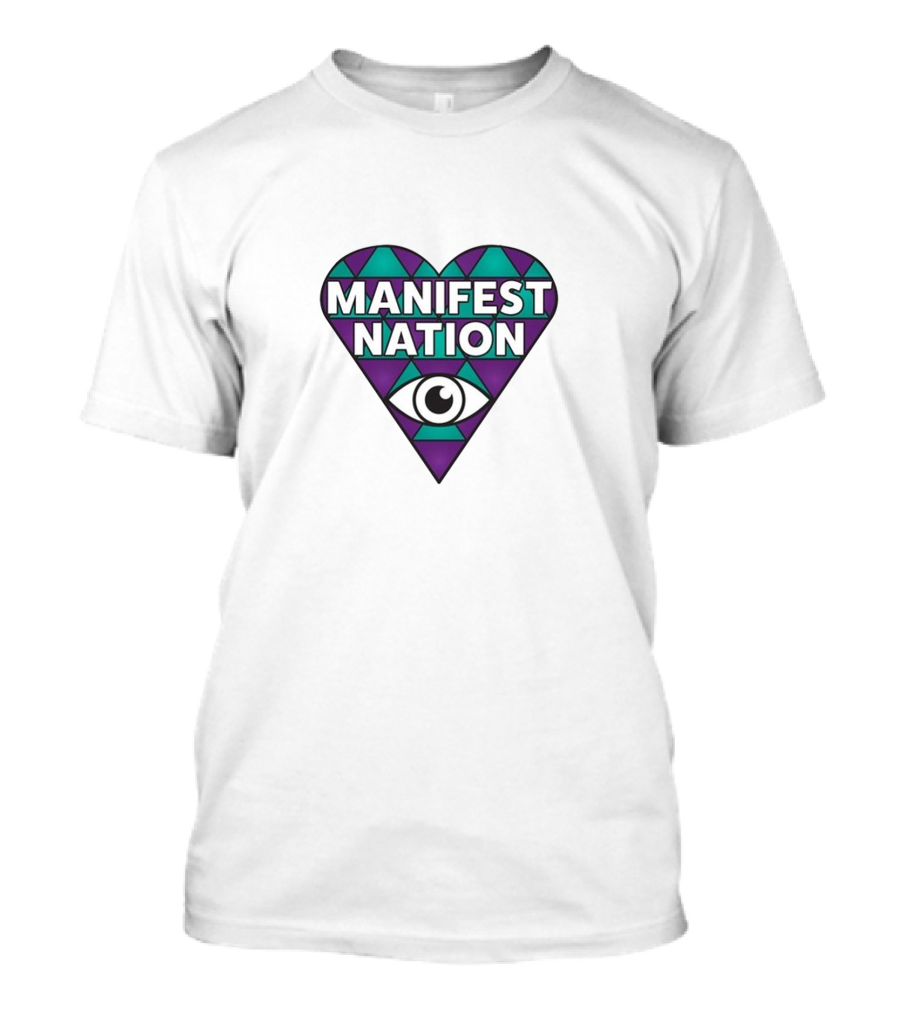 Manifest Nation Ganja White Night Eye T-Shirt