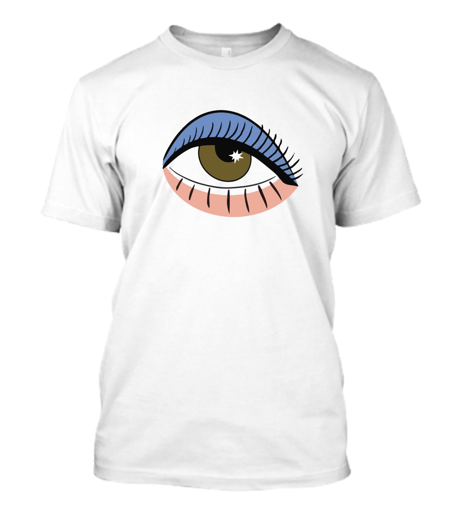 Bailey Sarian Palette Eye Graphic Blue Eyeshadow T-Shirt