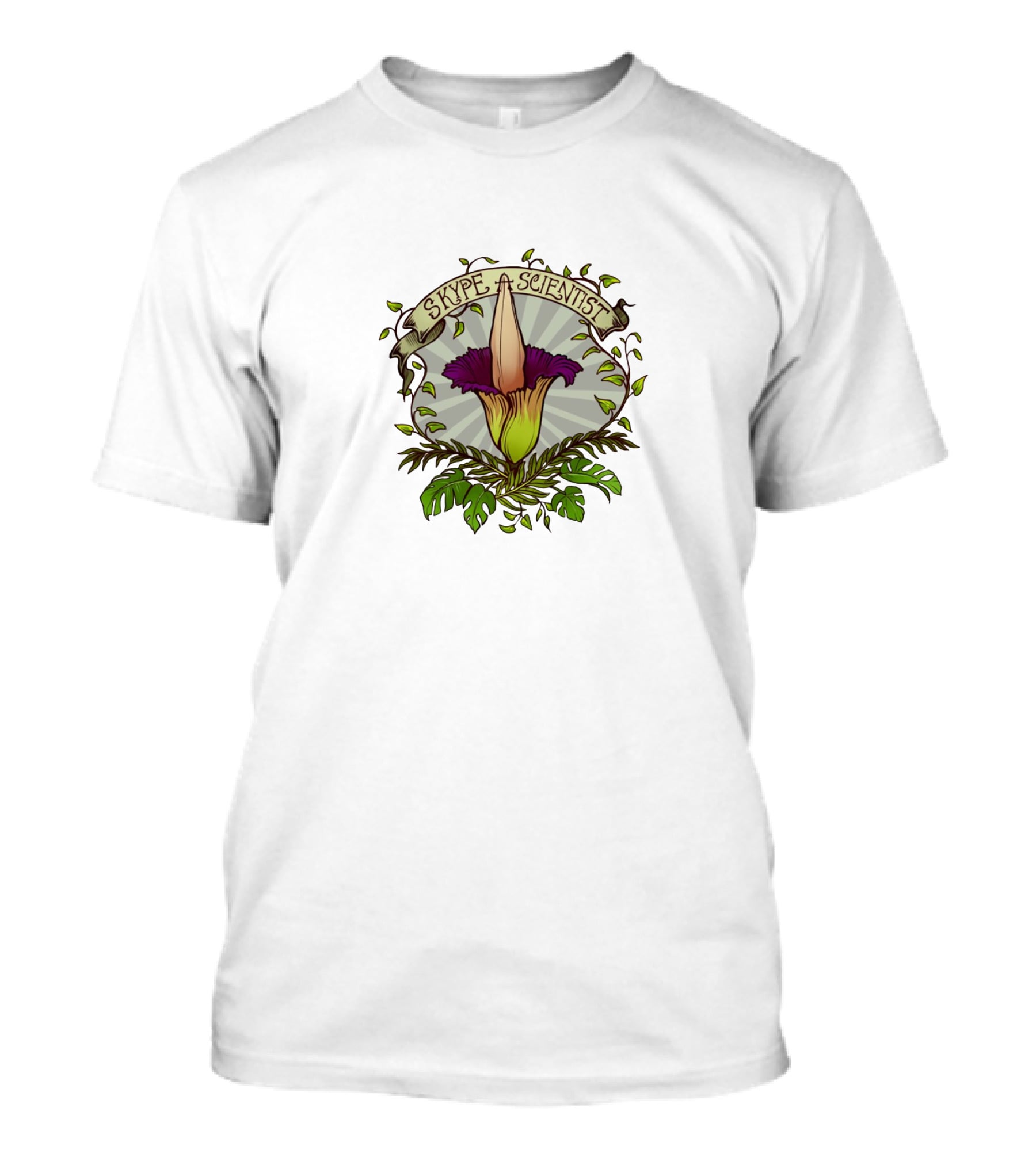 Skype A Scientist Corpse Husband Rafflesia Flower T-Shirt