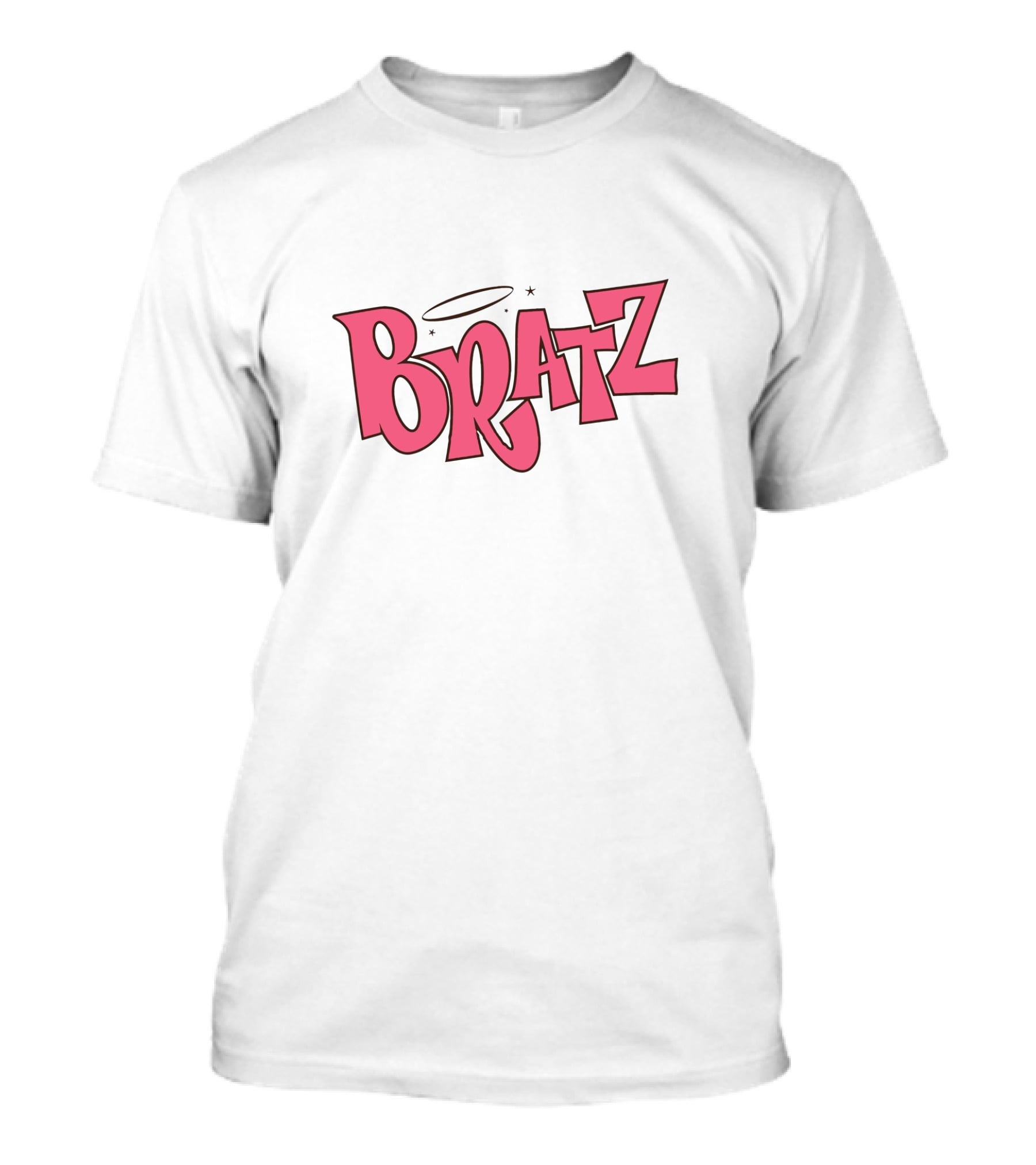 Bratz Pink Logo With Halo And Star Accents T-Shirt