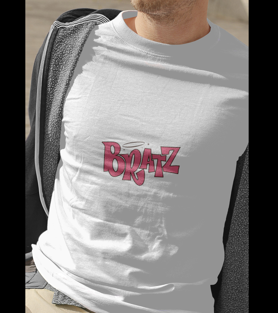 Bratz Pink Logo With Halo And Star Accents T-Shirt