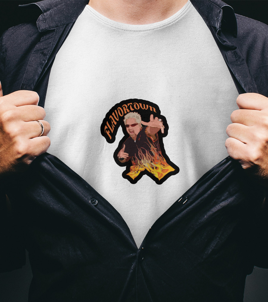 Flavortown Guy Fieri Flames T-Shirt