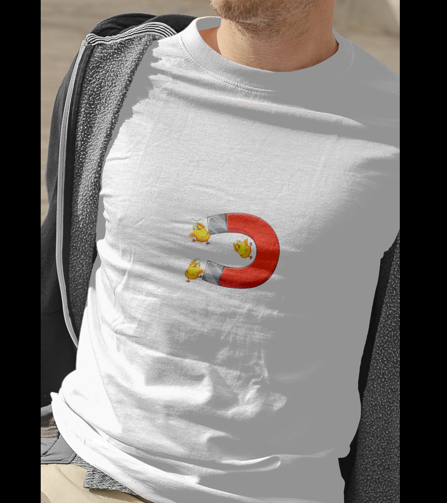 Chicks In The Office Magnet Attraction With Chicks Flying T-Shirt