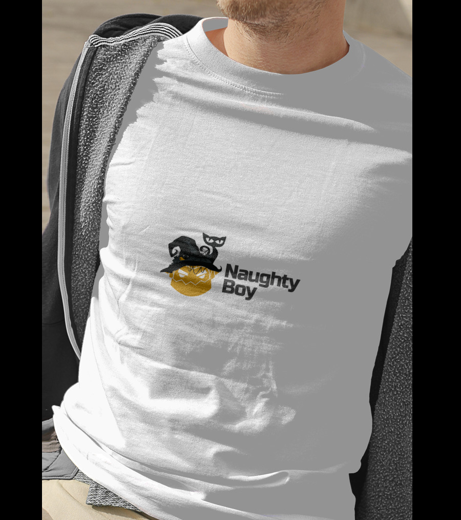 Naughty Boy Halloween Pumpkin Witch Hat Cat T-Shirt
