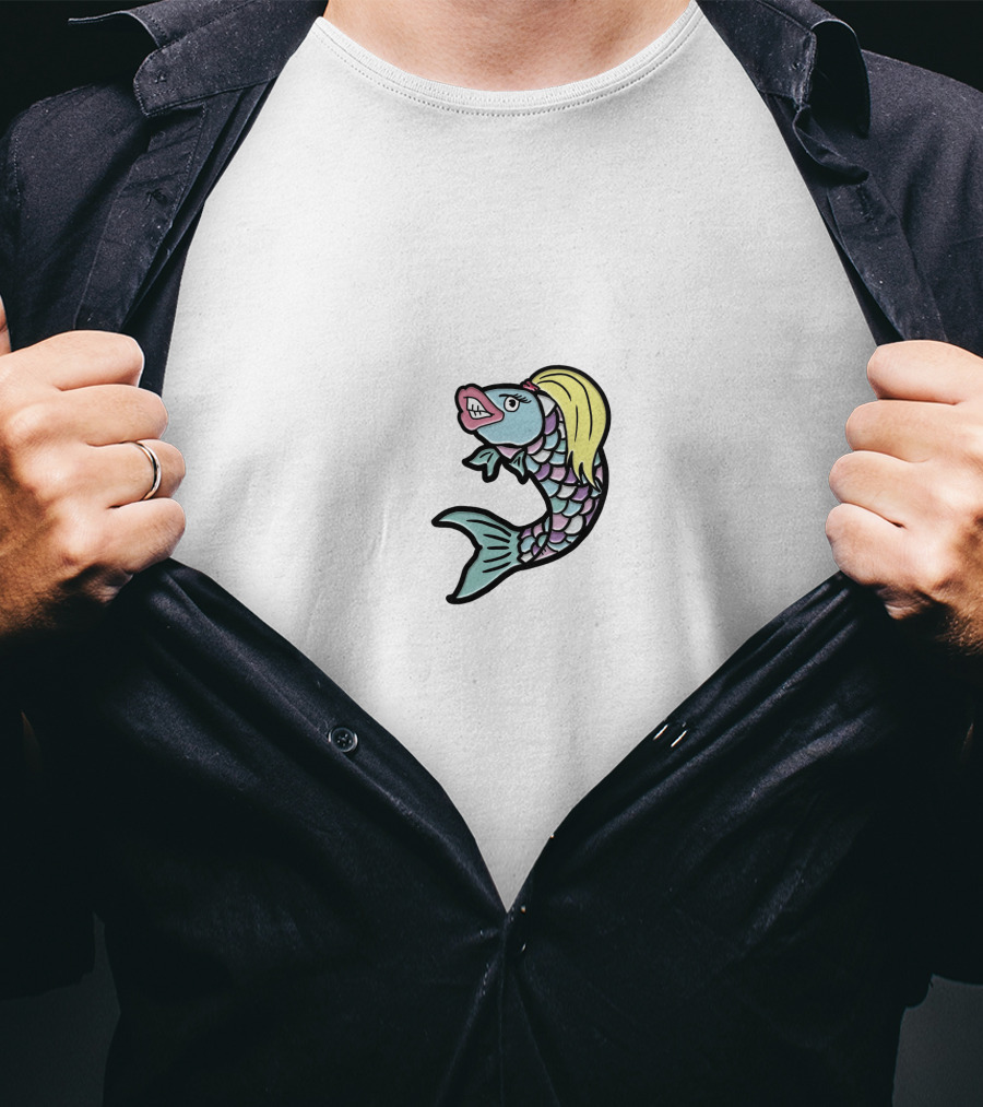 Trisha Paytas Blonde Mermaid Fish T-Shirt