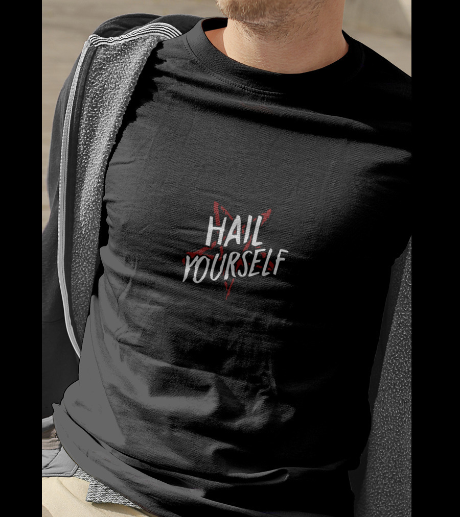 Lpotl Hail Yourself Pentagram T-Shirt