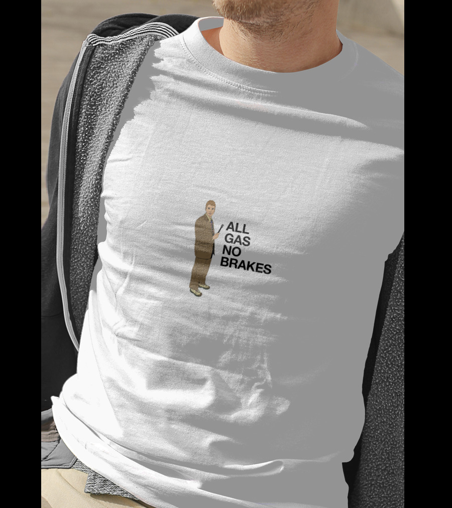 ALL GAS NO BRAKES Man With Microphone T-Shirt