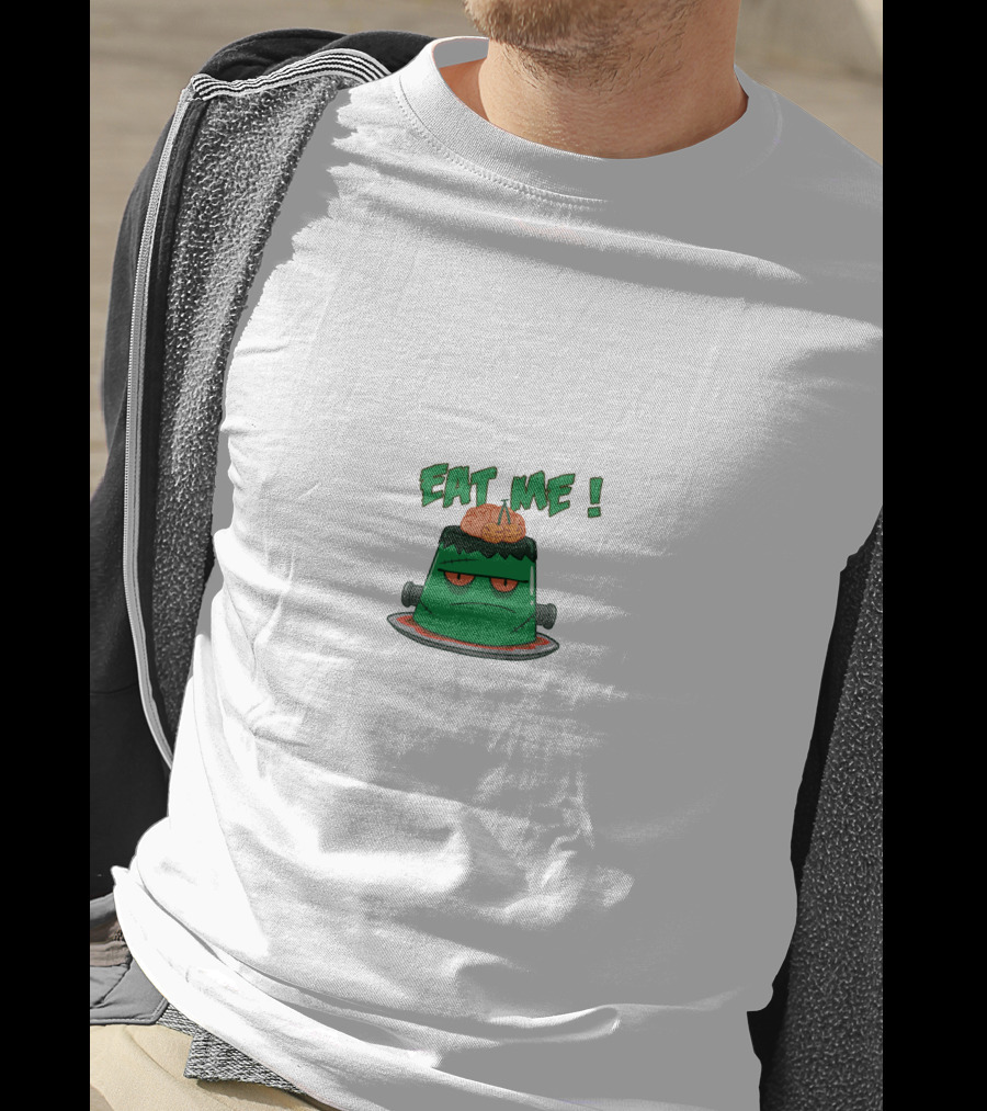 Eat Me Green Jelly Frankenstein Brain T-Shirt