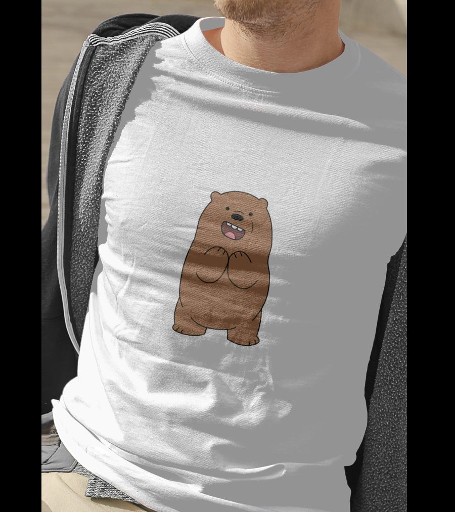 We Bare Bears Standing Bear Character T-Shirt