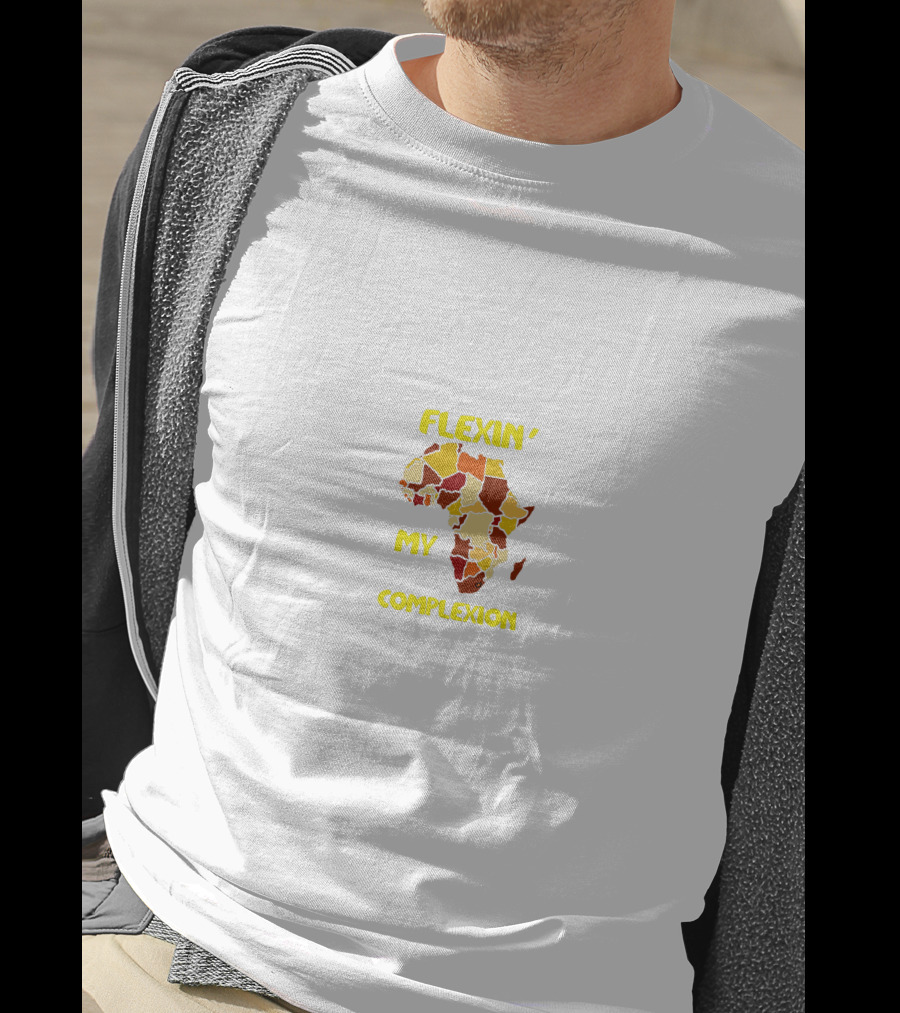 Flexin' My Complexion Africa Map T-Shirt