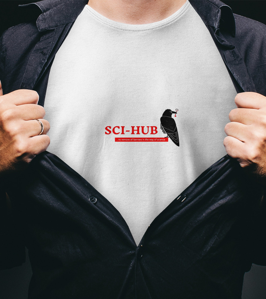 SCI-HUB Remove All Barriers In The Way Of Science Crow T-Shirt