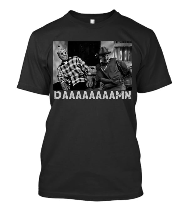 Slashers Daaaaaaamn Jason Voorhees And Freddy Krueger Reaction Scene T-Shirt