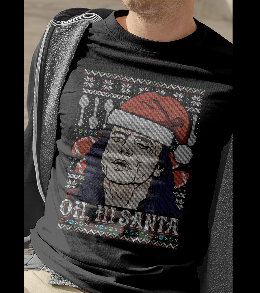 Oh Hi Santa Tommy Wiseau Ugly Christmas T-Shirt