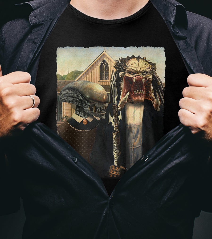 Aliens Predator Gothic T-Shirt