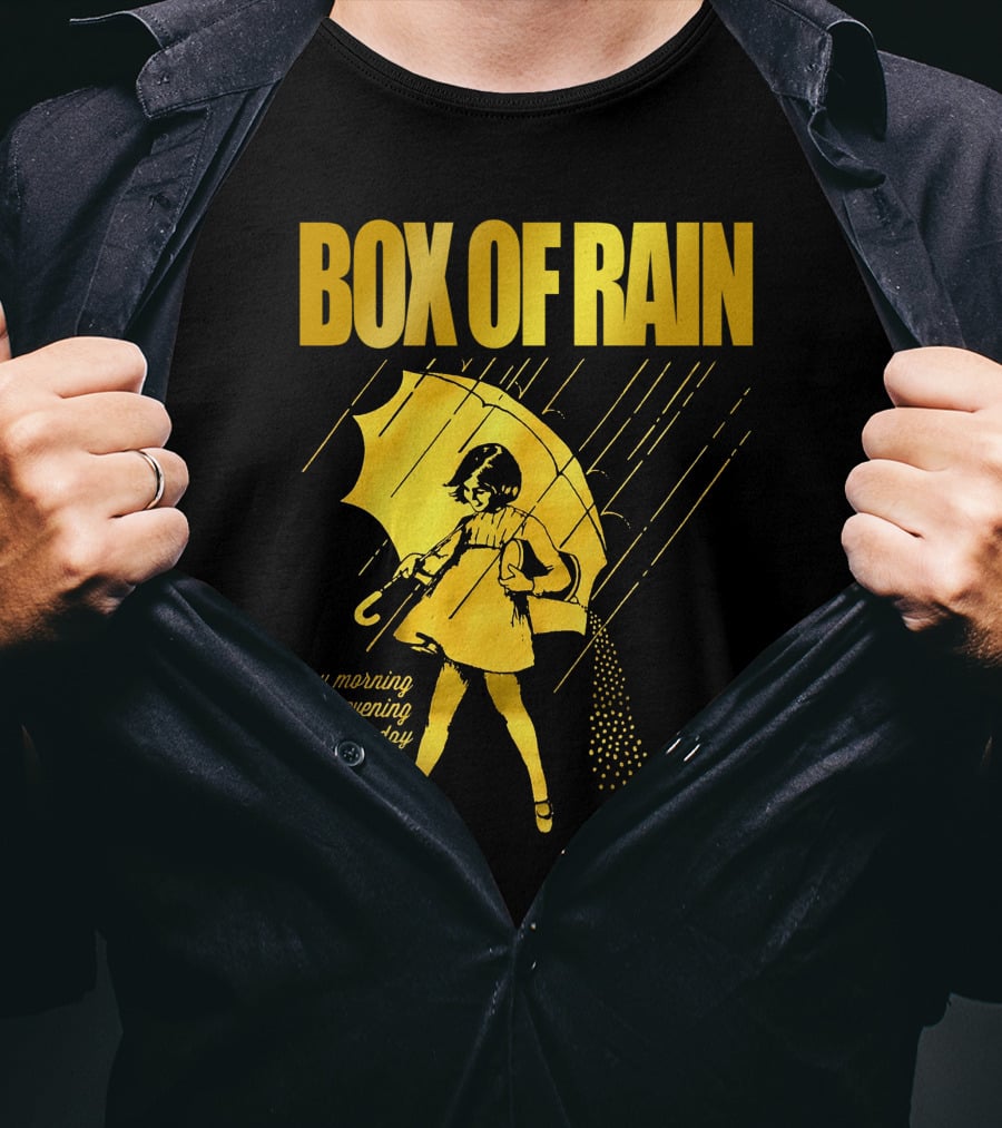 Box Of Rain Any Morning Any Evening Any Day Umbrella Girl T-Shirt