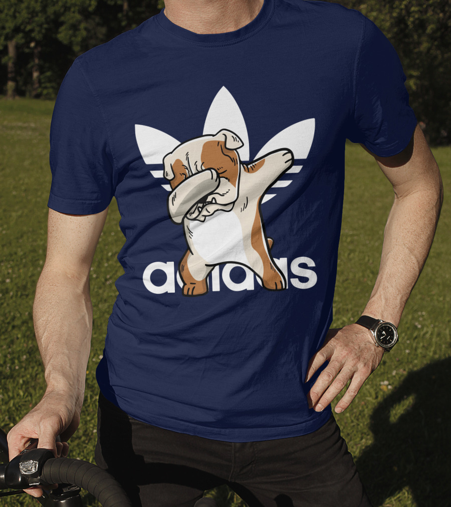 Dabbing English Bulldog Funny Parody 002 T-Shirt