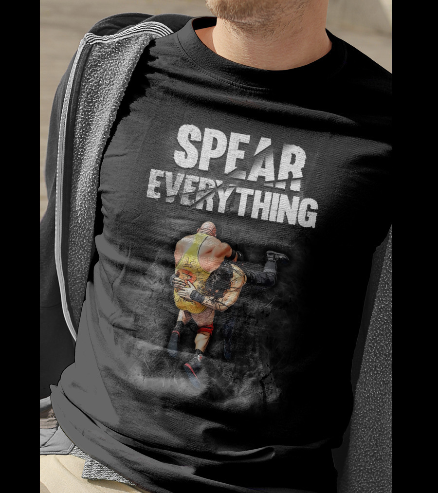 Roman Reigns Spear Everything Wrestling Move Combat T-Shirt