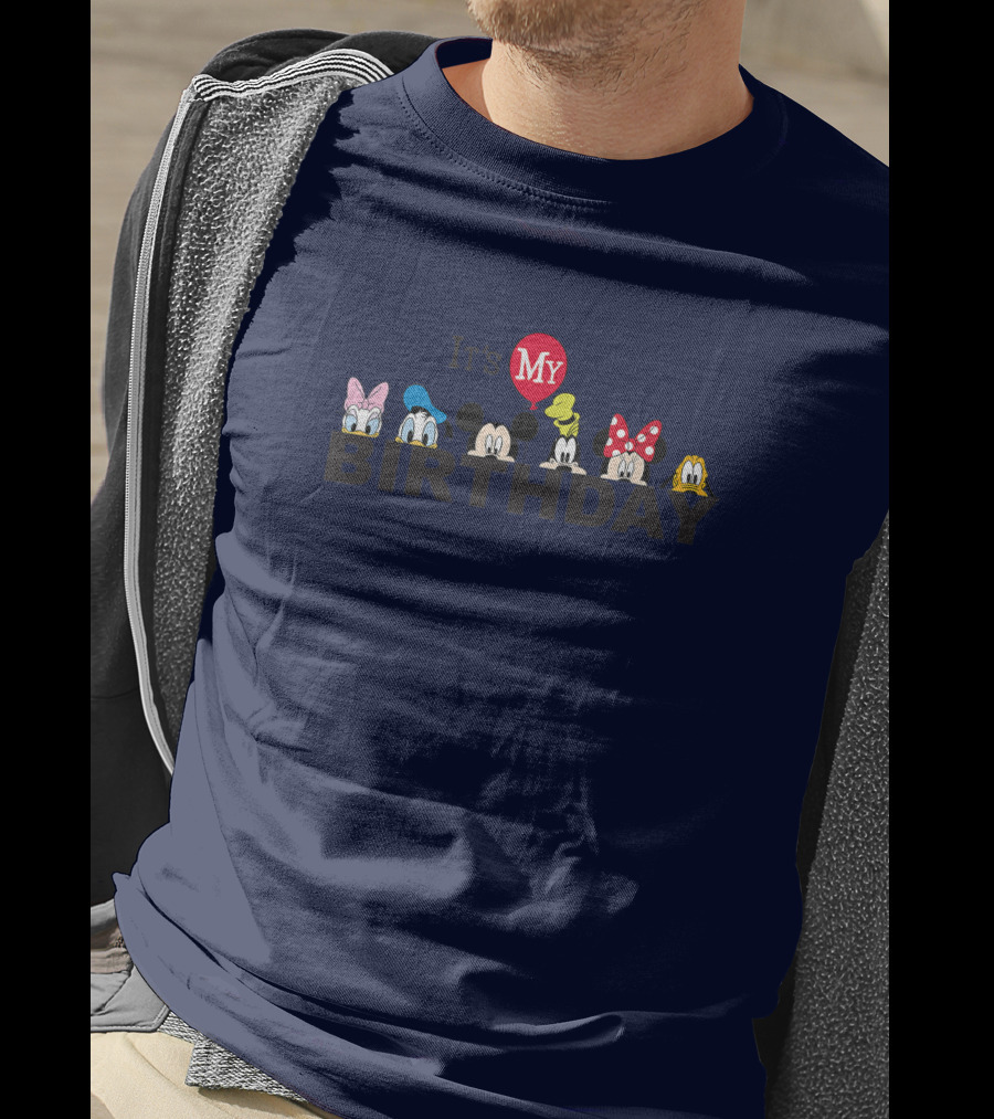 Mickey And Friends It's My Birthday Celebration With Minnie, Donald, And Goofy T-Shirt