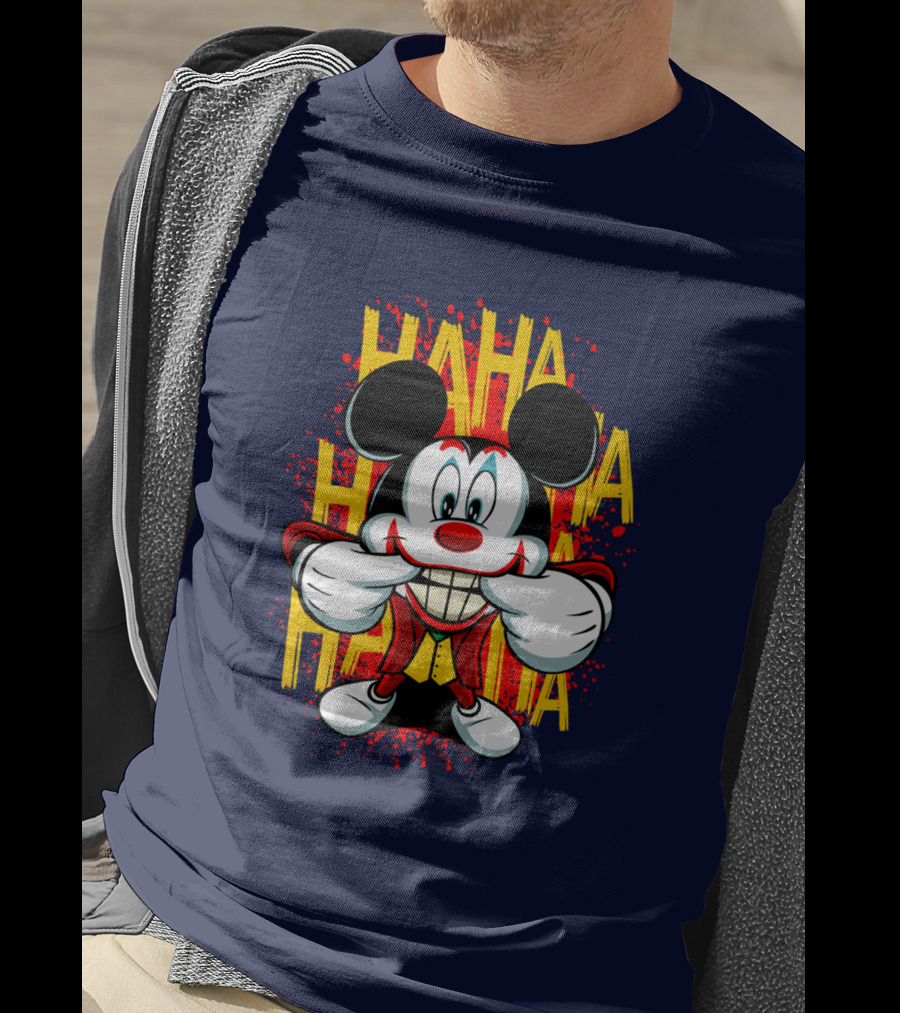 HAHA Mickey Mouse Funny Man T-Shirt