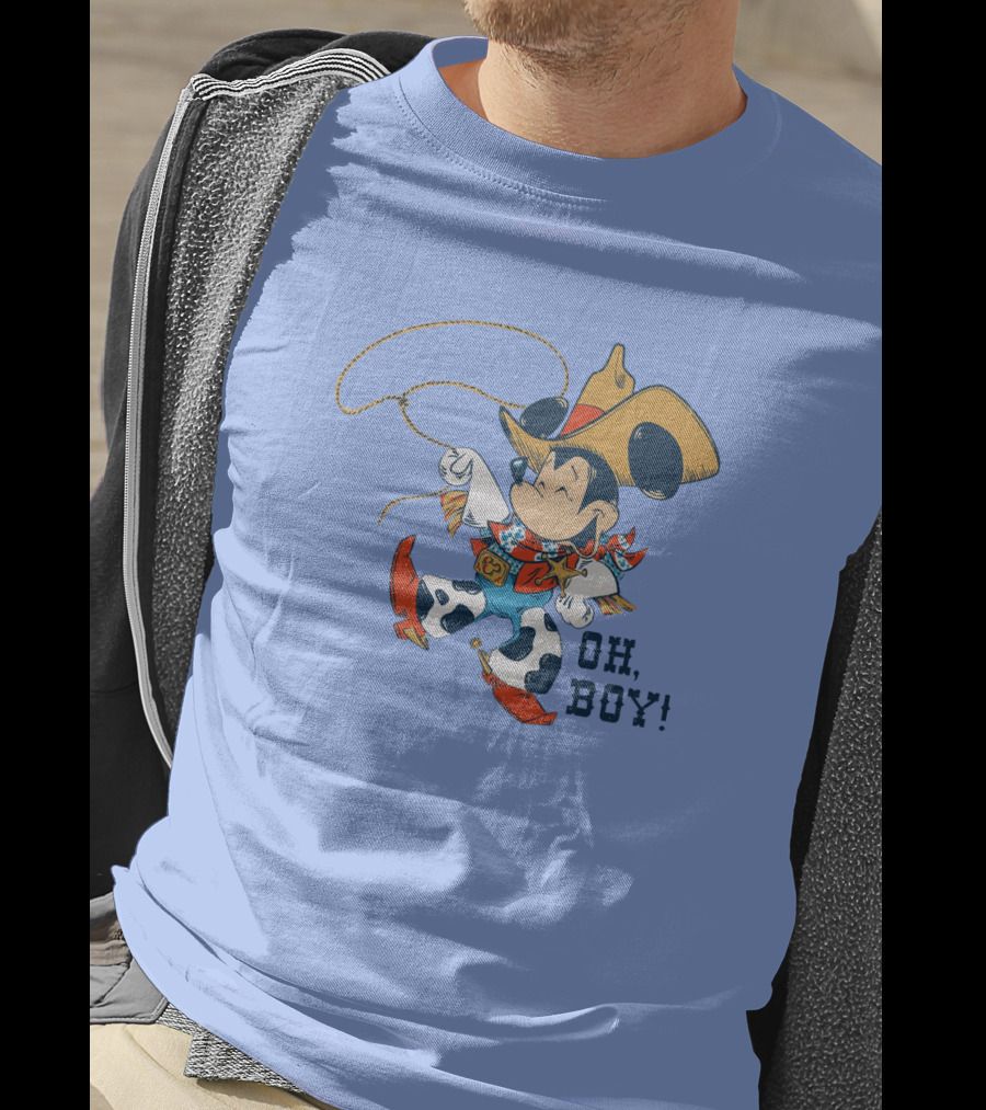 Mickey Mouse Cowboy Oh Boy T-Shirt