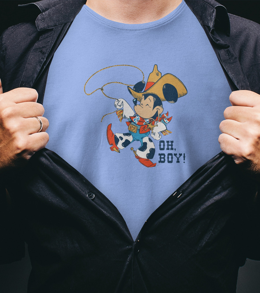 Mickey Mouse Cowboy Oh Boy T-Shirt