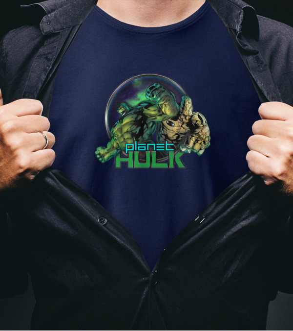 Marvel Planet Hulk And Korg Dynamic Duo Universe Crossover T-Shirt