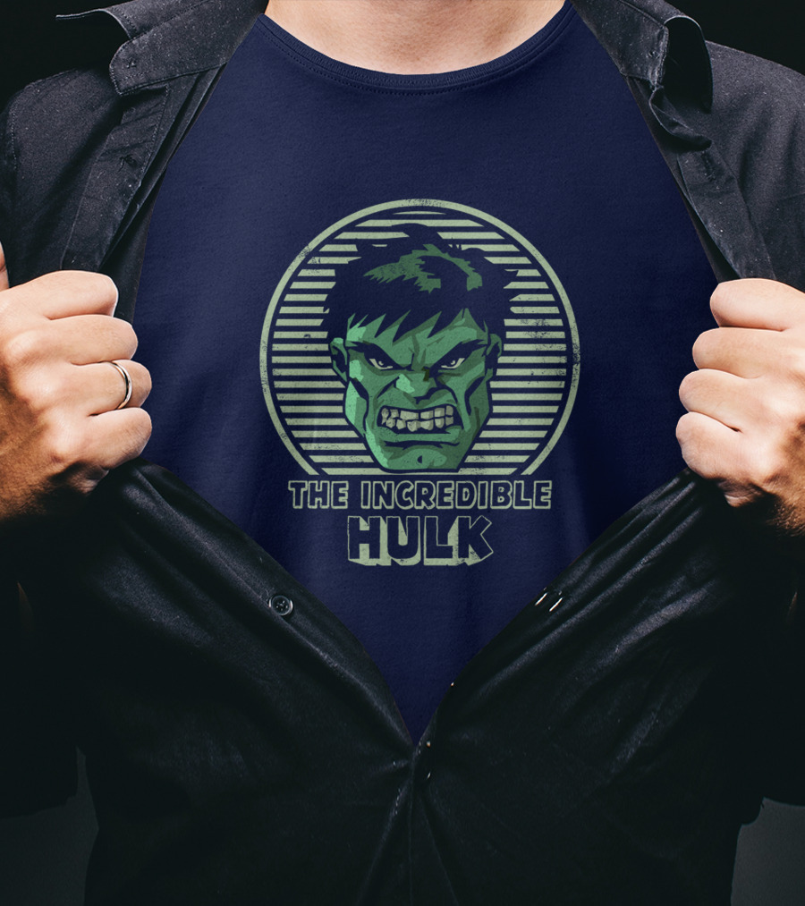 The Incredible Hulk Vintage Hulk Retro Face T-Shirt