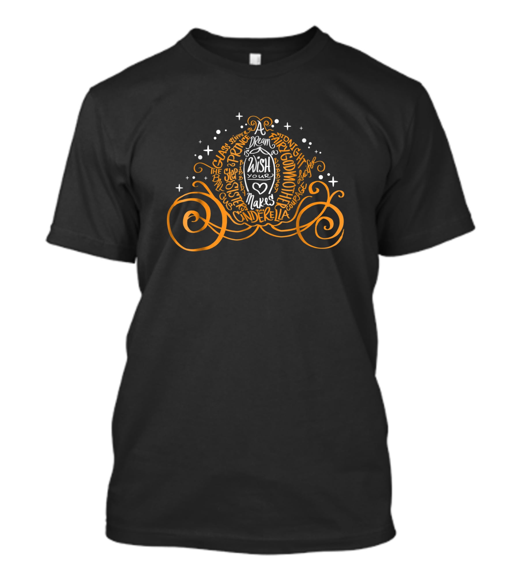 Disney Cinderella Dream Wish Pumpkin Coach T-Shirt