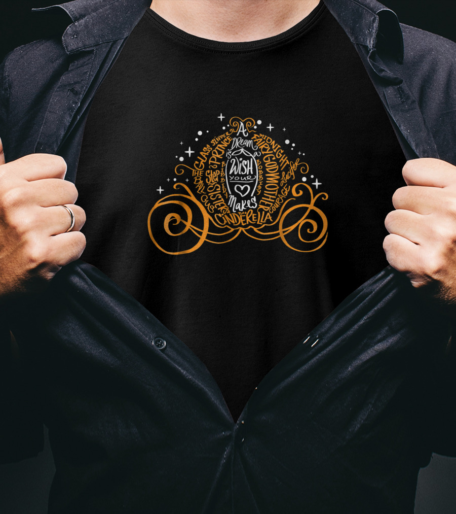 Disney Cinderella Dream Wish Pumpkin Coach T-Shirt