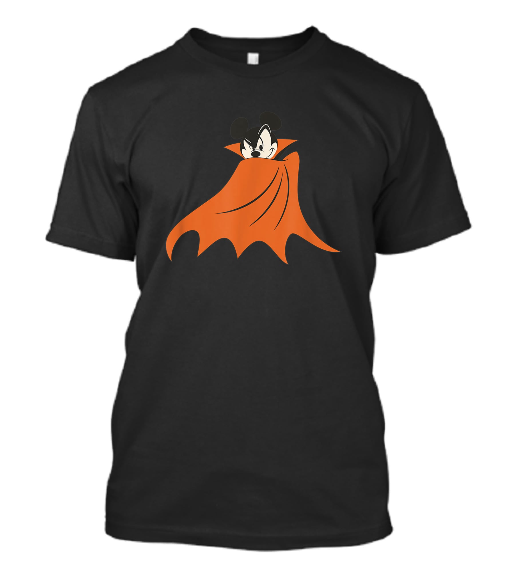 Disney Halloween Mickey Mouse Vampire Cape Smirk T-Shirt