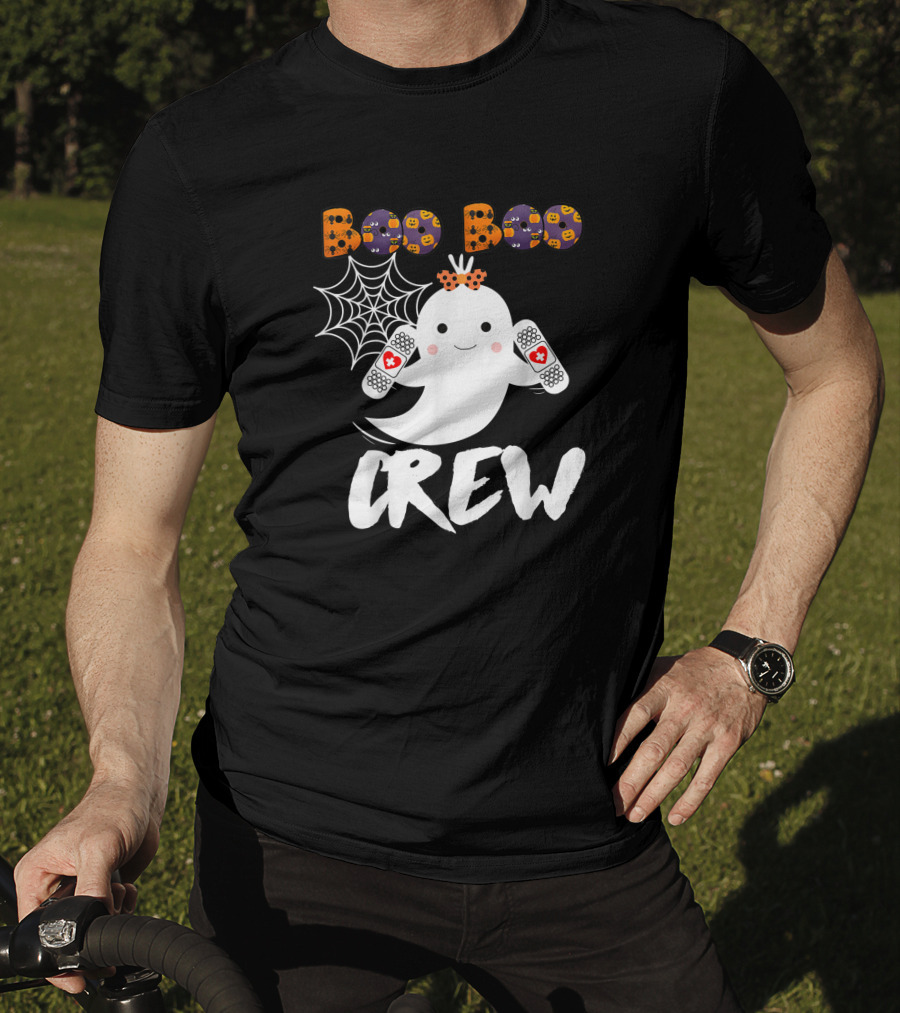 Boo Boo Crew Nurse Funny Halloween Ghost Costume Fun T-Shirt