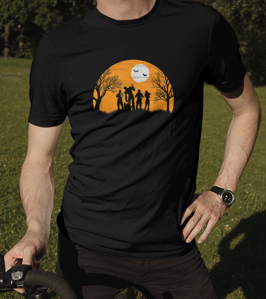 Guardians Of The Galaxy Halloween Silhouette Scene Marvel T-Shirt