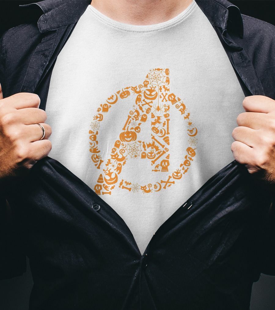 Halloween Jack-O'-Lantern Marvel Avengers A T-Shirt
