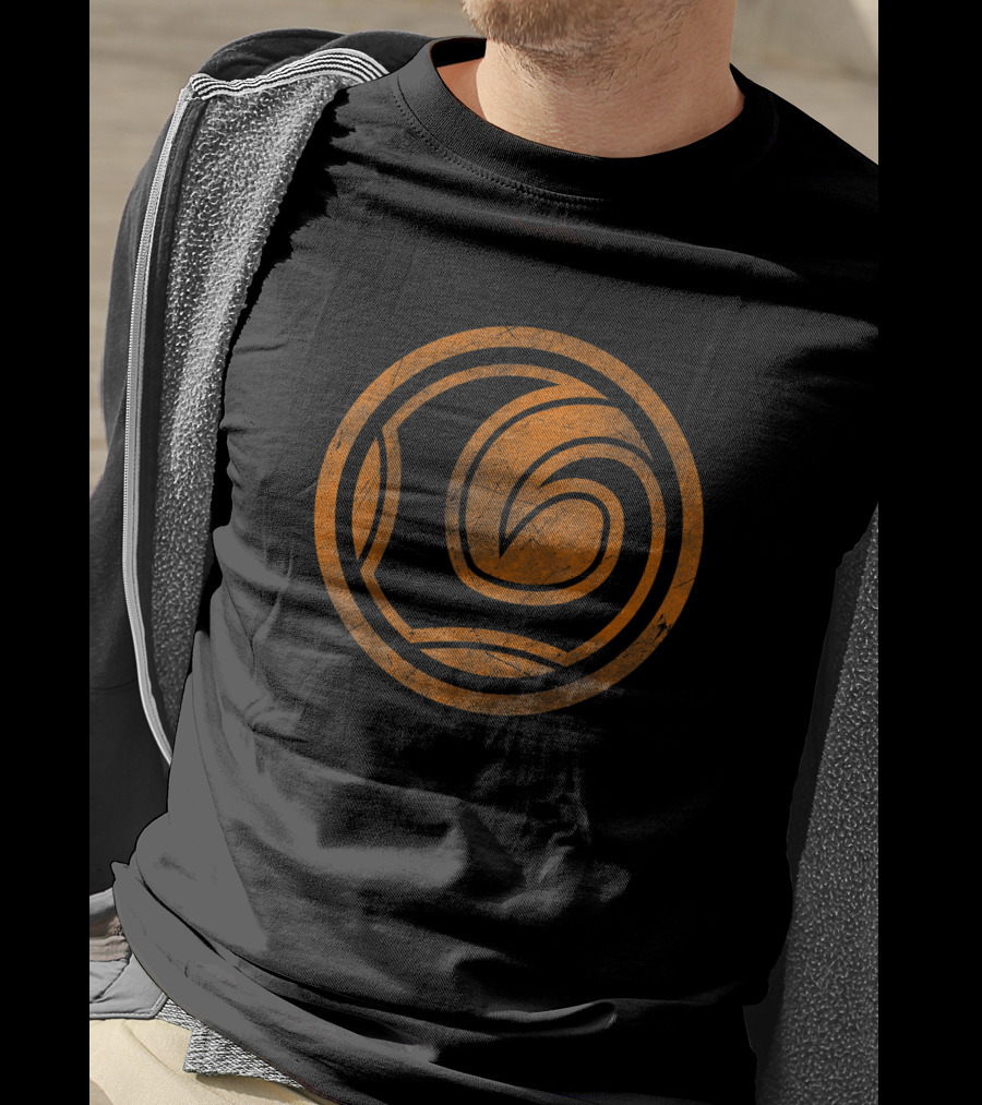 Marvel Loki Orange Tonal Spiral Emblem T-Shirt