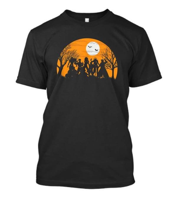 Marvel X Halloween Silhouettes Full Moon Bats T-Shirt