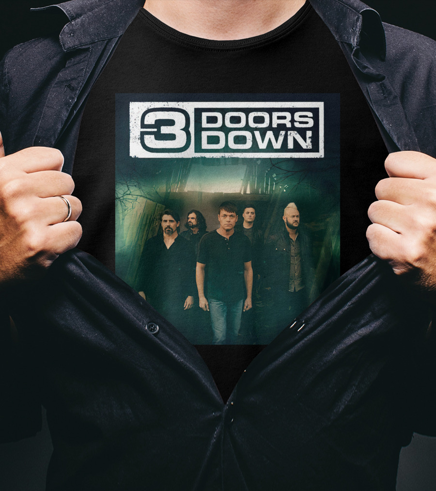 3 Doors Down Band Members Photo T-Shirt