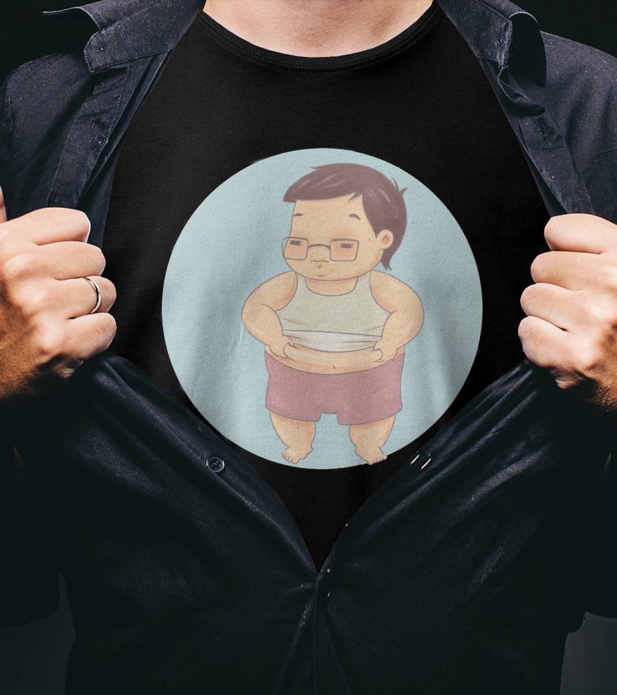 AnhBeo Round Cartoon Character T-Shirt