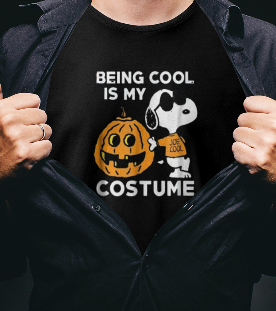 Being Cool Is My Costume Joe Cool Snoopy Peanuts T-Shirt