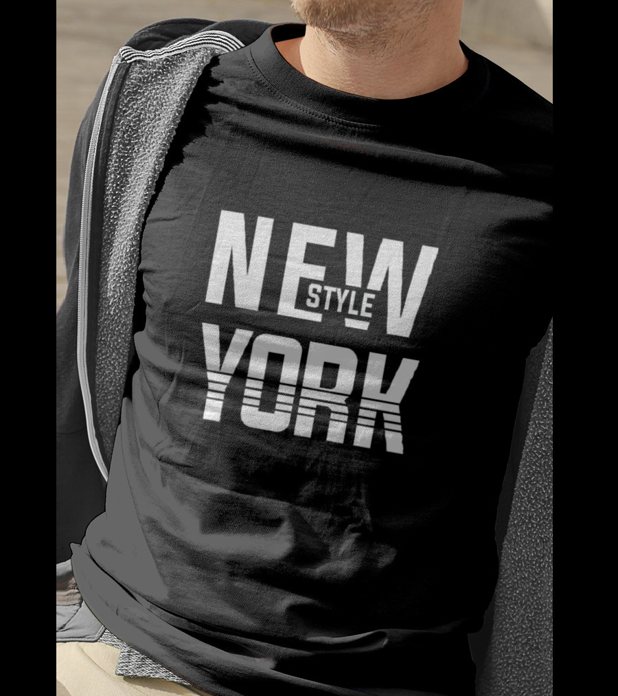 New York Style Vintage Aesthetic Bold Typography T-Shirt