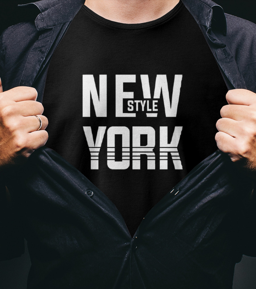 New York Style Vintage Aesthetic Bold Typography T-Shirt