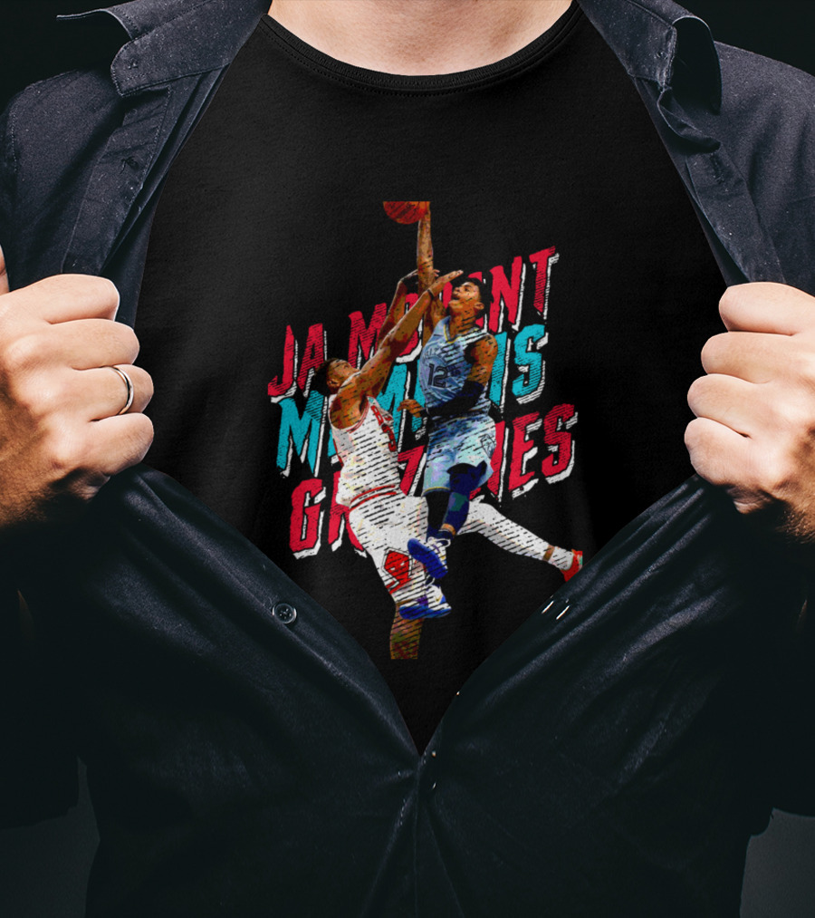 Ja Morant Memphis Grizzlies Dunking Action T-Shirt