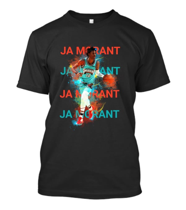 Ja Morant Grizzlies Basketball Dynamic Action T-Shirt