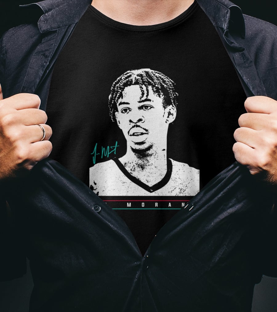 J Morant Headshot Signature JA MORANT T-Shirt