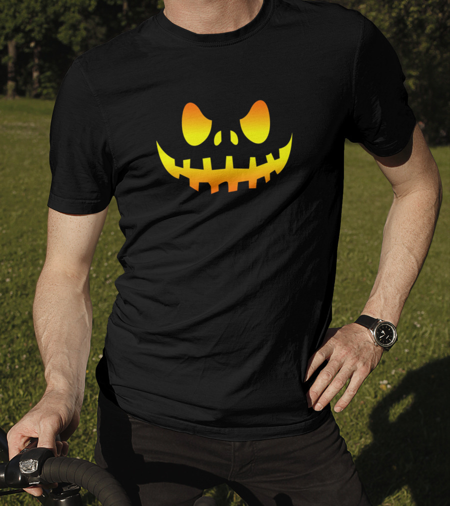 Halloween Funny Pumpkin Face Jack T-Shirt