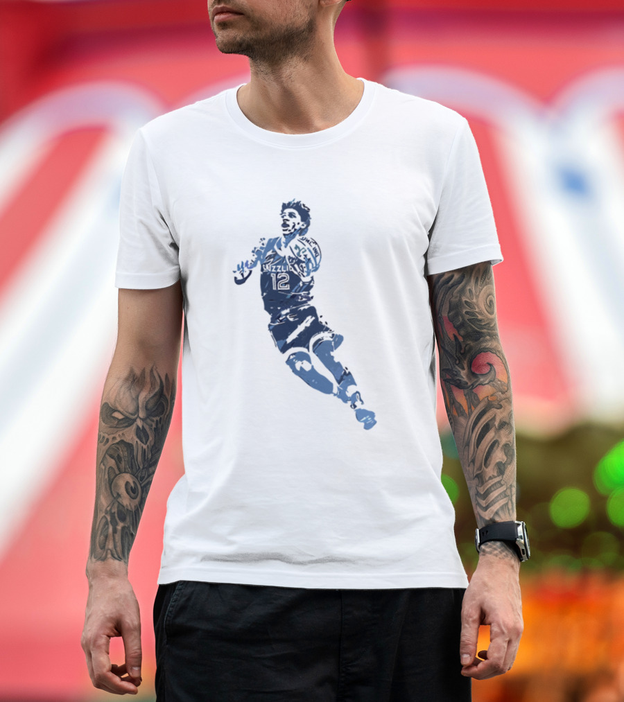 Grizzlies Basketball Player Silhouette 12 Funny Grizzliesa3hfc T-Shirt