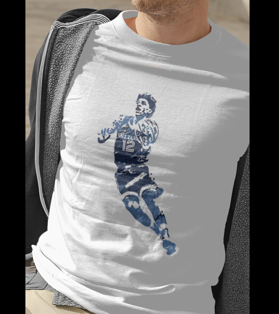 Grizzlies Basketball Player Silhouette 12 Funny Grizzliesa3hfc T-Shirt