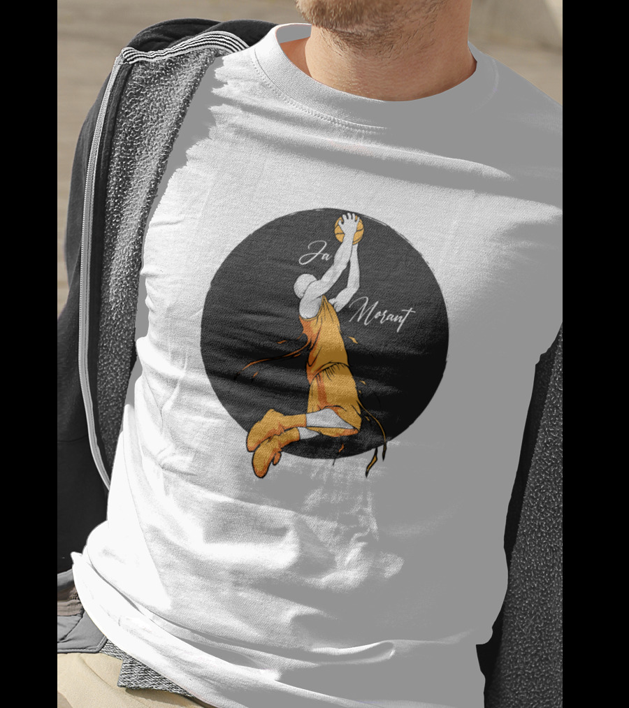 Ja Morant Dunking Action Basketball T-Shirt