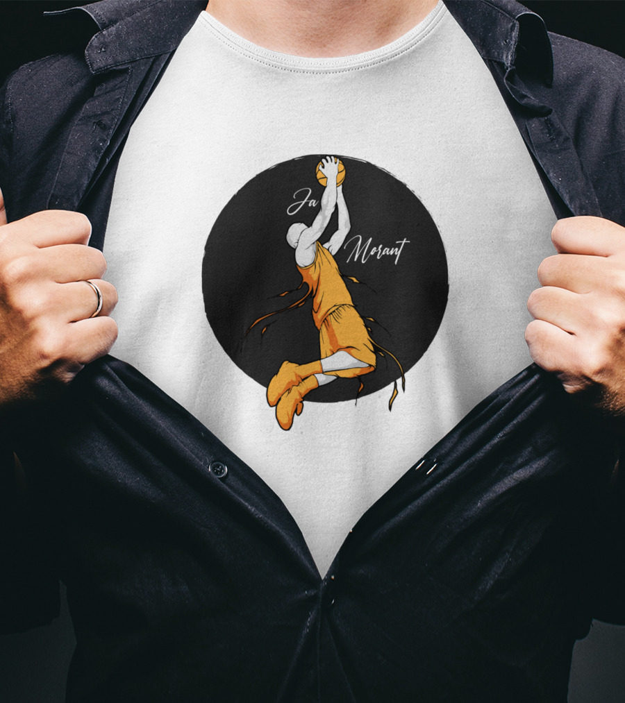 Ja Morant Dunking Action Basketball T-Shirt
