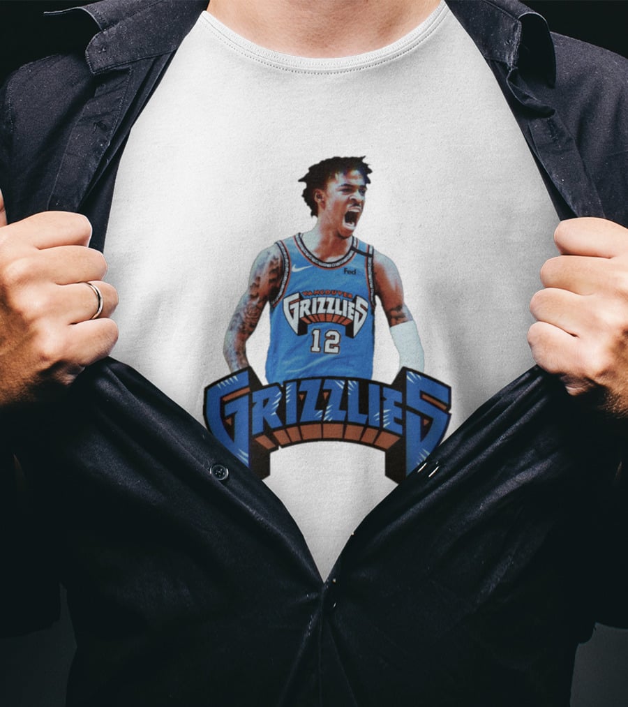 Funny Retro Feal Jamorant Grizzlies 12 Vancouver T-Shirt