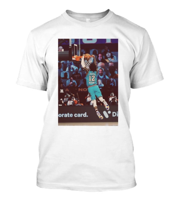 Funny Slamdunk Morant Number 12 Basketball Dunking Scene T-Shirt